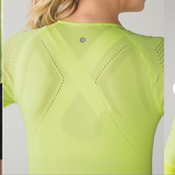 lululemon athletica Neon Green Long Sleeve Top - Picture 3 of 7